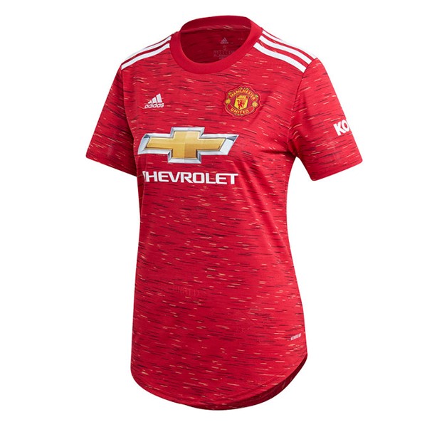 Camiseta Manchester United Primera equipo Mujer 2020-21 Rojo